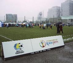 Soccer square for citizens opens in Yokohama